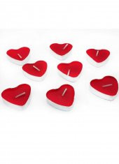 Mum Tea lights  32ad KALP Şekilli - 6