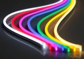 Neon Şerit Led Yeşil 12V Dc 6 mm 10w/m Ip65 520-530nm (5 Metre Makara Fiyatıdır) - 1