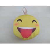 SARI GÜLEN YÜZ EMOJİ AYNA SÜSÜ (15x15cm) GÜLEN YÜZ EMOJİ YASTIK ASMA SÜSÜ, ASKI SÜSÜ - 1