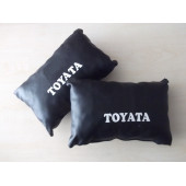 TOYOTA BOYUN YASTIĞI SİYAH 1.KALİTE DERİ TOYOTA YASTIK TAKIMI (BAŞLIK YASTIĞI) seyahat yastığı - 1