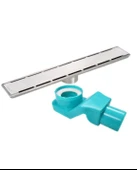 Sukar Line 6 Plain 50 cm Izgaralı Krom Duş Kanalı ve S Yalıtım Kiti1156-1035000-01 - 1