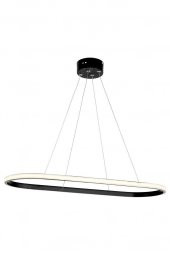 Eray Aydınlatma 2005-1 Siyah Tekli Elips Led  Avize thumbnail 1