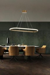 Eray Aydınlatma 2005-1 Eskitme Tekli Elips Led  Avize thumbnail 2