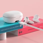 G30 Profesyonel Oyuncu Kulaklığı Kablosuz Kulakiçi Rgb Işıklı Çift Mikrofonlu 3 Modlu Bluetooth 5.2 Beyaz - 2