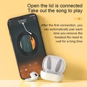 G30 Profesyonel Oyuncu Kulaklığı Kablosuz Kulakiçi Rgb Işıklı Çift Mikrofonlu 3 Modlu Bluetooth 5.2 Beyaz - 5