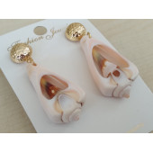 BAYAN KÜPESİ, YENİ SERİ EKONOMİK DENİZ KABUĞU KÜPE, KÜPE SETİ, Sortie Bayan Küpesi, - 1