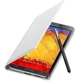 Samsung N9000 Galaxy Note 3 Flip Wallet Orjinal Kılıf Beyaz EF-WN900BWEGWW thumbnail 1