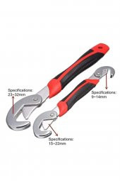 Çok Amaçlı Nano Grip Kurbağacık Akıllı Ingiliz Anahtarı Set 2li Set Kurbağacık Anahtarı - 6