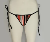 ASM1048 Kadın Renkli Pijama Desenli Nostalji String - 2