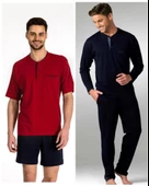 BirolGaye Cevher 4 Lü Erkek Çeyizlik Pijama Takımı - 1