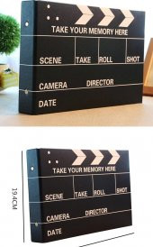 Klaket Fotoğraf Albümü Hediyelik Albüm Sinema Klaket Albüm Çocuk Albümü - 4