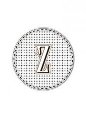 The Mia Emily Pasta Tabağı Z Harfli 19 cm EML0023 - 1