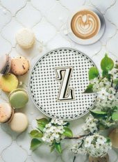 The Mia Emily Pasta Tabağı Z Harfli 19 cm EML0023 - 2