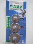 Candan Kaynak Paftası 3 lü Set (20mm-25mm-32mm) Mavi Teflon - 1