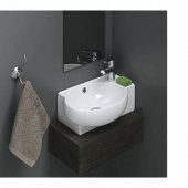Turkuaz Seramik Cerastyle 001300U 28 cm Mini Köşe Lavabo - 1