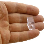 Ayna Tırnağı Cam Ayna Tutucu Plastik Şeffaf 10 Adet - 2