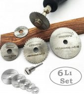 Dremel Matkap Testere Diski 6 Parça Set İnce Kesim Mini Testere Hobi testeresi Matkap Ucu Testeresi - 1