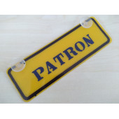 DEKOR SARI PLAKA - PATRON (22x7,5cm) vantuzlu Pleksi (Dekor Levha) DEKOR PLAKA thumbnail 1