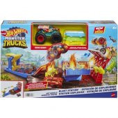 Hw Monster Trucks Patlama Istasyonu Oyun Seti HFB12 thumbnail 1