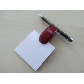 NOT AL TUTUCU VANTUZLU (KIRMIZI) (KART TUTUCU) NOTAL TUTUCU, NOT TUTUCU, NOT DEFTERİ TUTUCU thumbnail 1