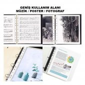 Poşet Dosya 100 Lü A-4 Şeffaf Föy Dosya 1 Paket Artlantis Ofis Okul Kenarı Delikli Poşet Dosya 1 Paket - 6