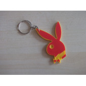 Anahtarlık PLAYBOY PLASTİK KIRMIZI (PLAYBOY LOGO) PLAYBOY MASKOT, PLAYBOY Asma Süs, OTO ANAHTARLIĞI - 1