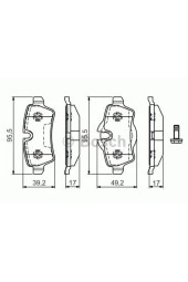 Bos-0986494242 Arka Fren Balatası Mını R50,r53 2001 - 2... - 1