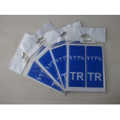TR PLAKA STİCKER DAMLA 10x4cm (2 TANE FİYATI) TÜRK ARMASI -TR STİCKER - PLAKA ARMASI - 2