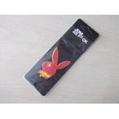 PLAYBOY LOGOSU 7x4,5cm KABARTMA SPORT ARMA KIRMIZI-SARI (PLAYBOY ARMASI) PLAYBOY YAZISI - PLAYBOY LOGO - 1