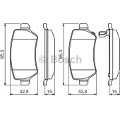 Bosch Fren Balatası Arka 95Mm Astra G 98 H 04 Ceed Sw 1.4 10 - 1