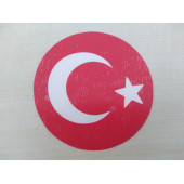 TÜRK BAYRAĞI STİCKER 9x9cm AY YILDIZ STİCKER - TÜRK BAYRAĞI ETİKETİ - TÜRK BAYRAĞI ÇIKARTMASI - 1