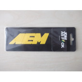 AEM YAZISI 10x2,5cm KABARTMA SPORT ARMA SARI-GRİ (AEM ARMASI) AEM LOGOSU - 1