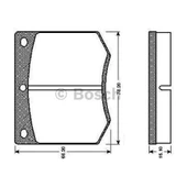 Bosch Fren Balatası Ön 78Mm Capri Ecj 1600 72 - 1