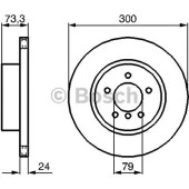 Bosch Fren Diski Ön 5D 300Mm E88 1 Serısı E90 E91 3 Serısı - 1