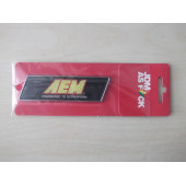 AEM ARMASI 10x3cm KÖŞELİ SPORT ARMA (AEM LOGOSU) AEM YAZISI - ÇAMURLUK ve BAGAJ ARMASI - 1