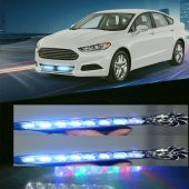 Rüzgar Enerjisi İle Çalışan Oto Mavi Led Çakar Lamba ( 2 Li Set ) - 1