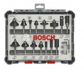 BOSCH 6 mm Profesyonel Ahşap Freze Bıçak Seti 15 Parça (2607017471) - 3