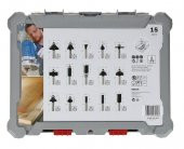 BOSCH 6 mm Profesyonel Ahşap Freze Bıçak Seti 15 Parça (2607017471) - 4