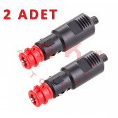 SKAUTO Araç Araba Çakmak Fişi Erkek 1.KALİTE Avrupa Tip Lüks ( 2 ADET ) - 1