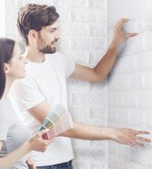Renkli Duvarlar Kendinden Yapışkanlı Dekoratif Pratik 3D Foam Wallpaper Duvar Kağıdı Paneli - 2