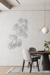 Yaprak Tablo, Yaprak Desenli Metal Tablo, Yaprak Metal Tablo, Metal Tablo, Dekoratif Tablo, Tablo - 3