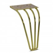 Nobel SATÜRN (ALTIN) Ayak Mobilya Ayağı Metal - 18 CM (VİDA HEDİYELİ) - 1