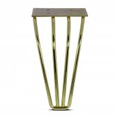 Nobel SATÜRN (ALTIN) Ayak Mobilya Ayağı Metal - 18 CM (VİDA HEDİYELİ) - 2
