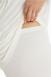 Kadın Düğmeli Kısa Kollu Lohusa Takımı İsem Moda 4110 - 4