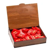 Sevdiklerinize Özel Ahşap Hediye Kutusunda 40 Adet Napoliten Çikolata thumbnail 1