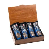 Sevdiklerinize Özel Ahşap Hediye Kutusunda 4 Adet Karam Gurme Bitter Çikolatalı thumbnail 1