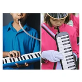 Pembe Melodika 32 Tuş Bez Çantalı 1 Adet Masis 32 Tuşlu Melodika Çantalı thumbnail 3