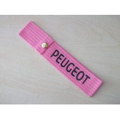 PEUGEOT TAMPON ÇEKİ İPİ PEMBE-SİYAH (PEUGEOT TAMPON ASKISI) TAMPON SÜSÜ - TAMPON DİLİ -TAMPON İPİ - 1