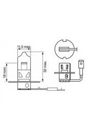 1987302802 12v 55w H3 Sis Farı Ampülü Kablolu - 2