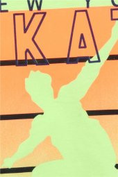 Erkek Çocuk Şortlu Takım Baskılı Fıstık Yeşili Soft (5-10 Yaş) - 4